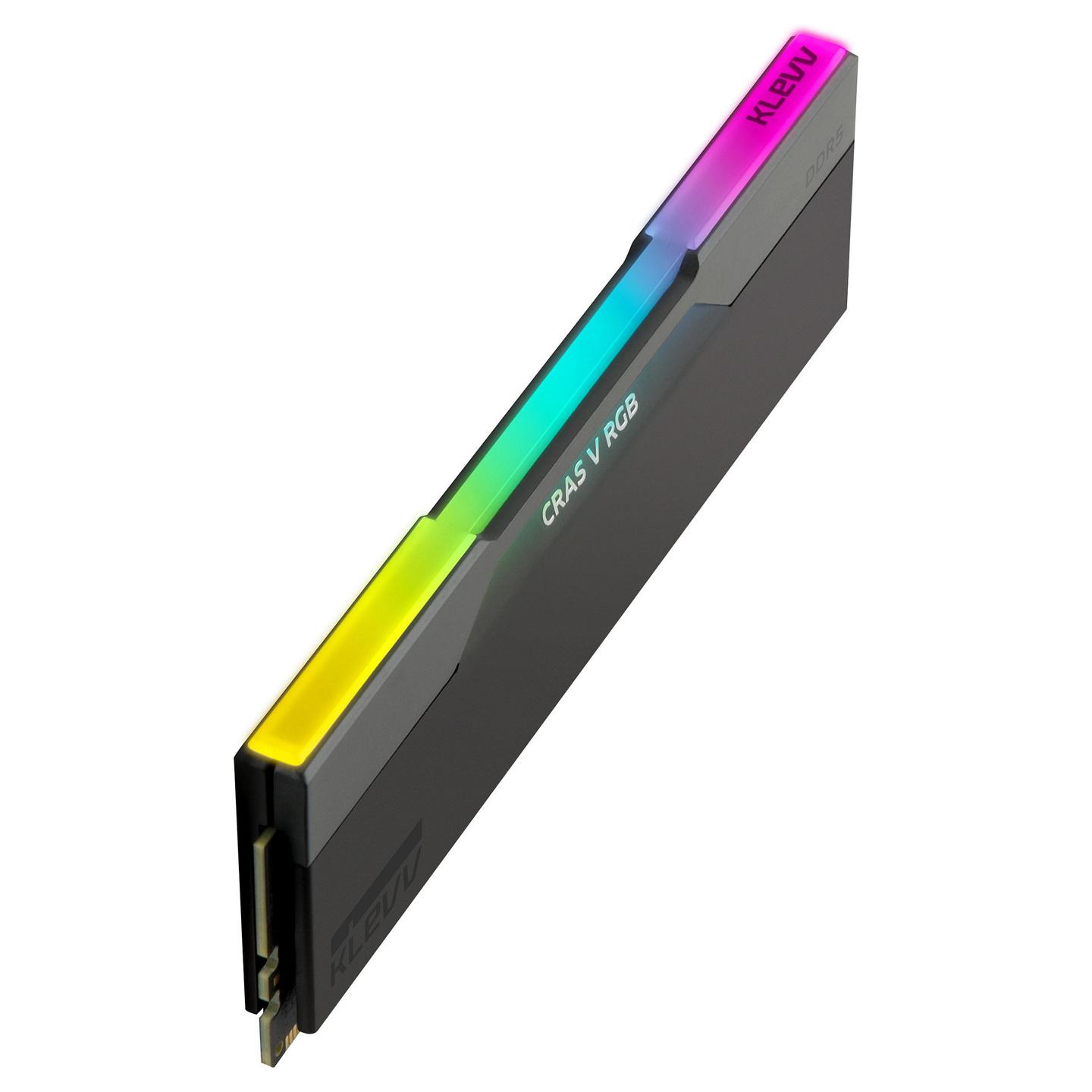 Memorie DDR5 KLEVV CRAS V RGB, 32GB (2x16GB), 6400MT/s, CL30, AMD EXPO, Intel XMP, RGB - Zezë - 7