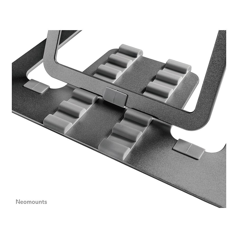 Mbajtës për Laptop Neomounts NSLS085GREY, 10"-17", i Palosshëm, 6 Pozicione, deri 5kg, Aluminium - Hiri - 6