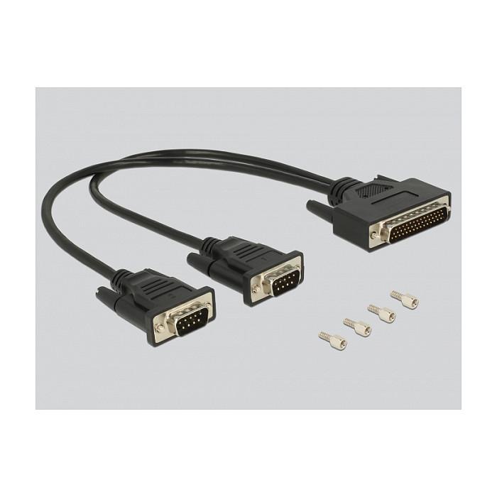 Kartë Zgjerimi Delock 62996, PCI Express 2.0 x1, 2x Serial RS-232 DB9, 50bps - 921.6Kbps, Sunix 2212, UART 16C950, Low Profile + Full Height - Verdhë - 4