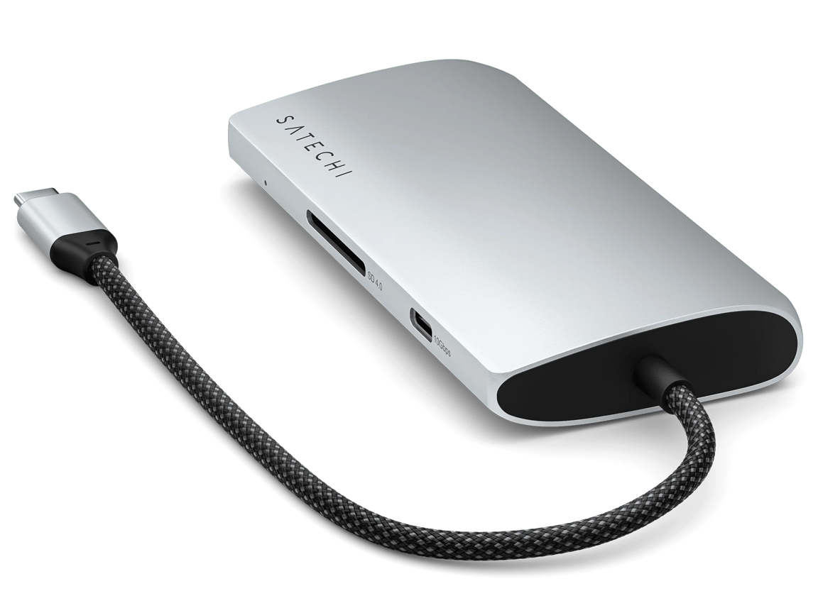 Hub Satechi ST-P8KES / 4x USB-C / 1x HDMI 8K / Ethernet / SD / 1x USB-C 85W – Argjendi - 3