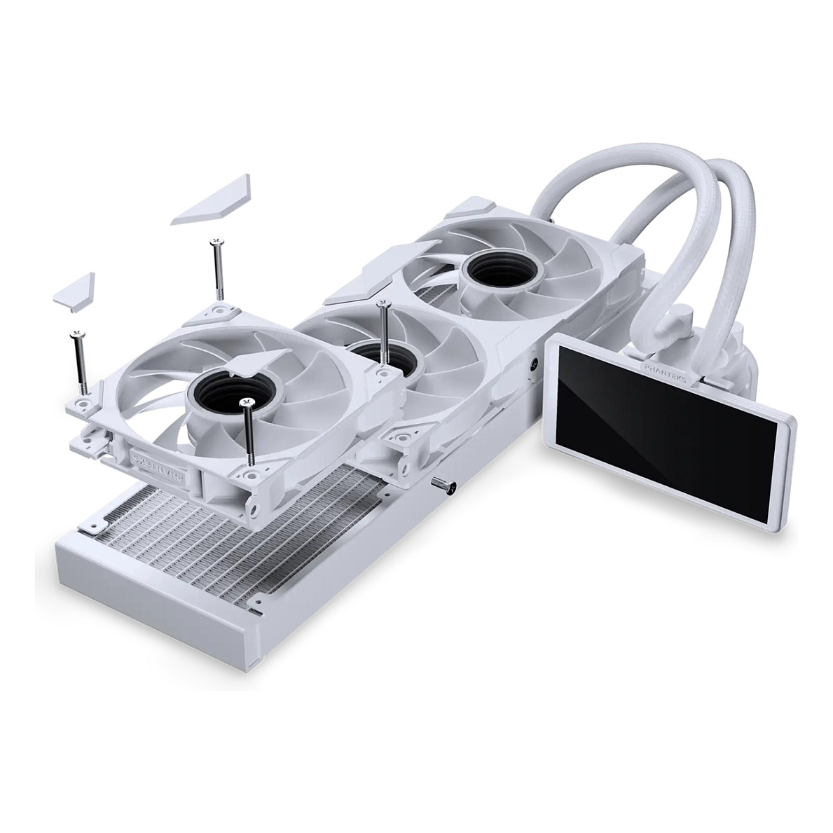 Ftohës për Procesor PHANTEKS Glacier One 360M25 LCD / AIO / 360mm / 3×120mm D-RGB Fan / LCD / AM4/AM5 / LGA115x/1200/1700/1851 – E Bardhë - 6