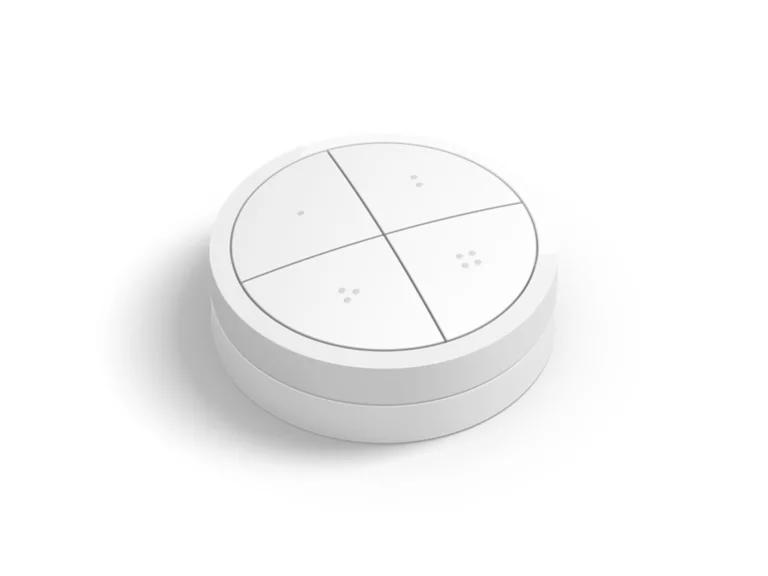 Ndërprerës Inteligjent Philips Hue Tap Dial Switch, 4 Butona, Rrotë për Rregullimin e Ndriçimit, Wireless, IP20 – Bardhë - 3