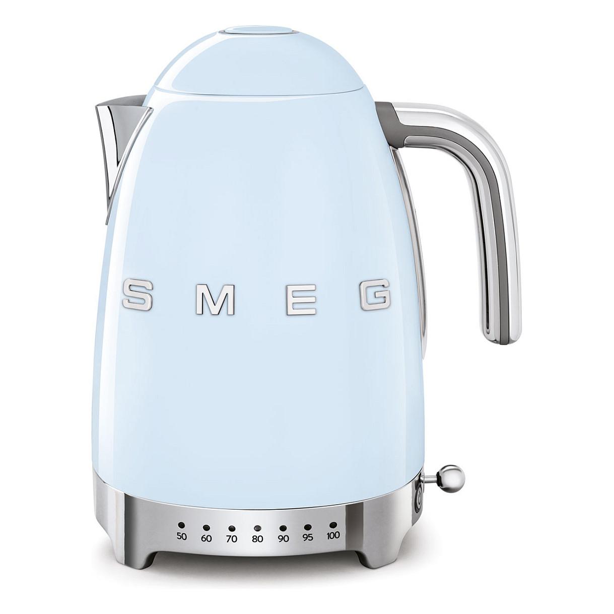 Çajnik Elektrik Smeg KLF04PBEU, 1.7L, 2400W, Temperaturë e Rregullueshme, 360° – Blu