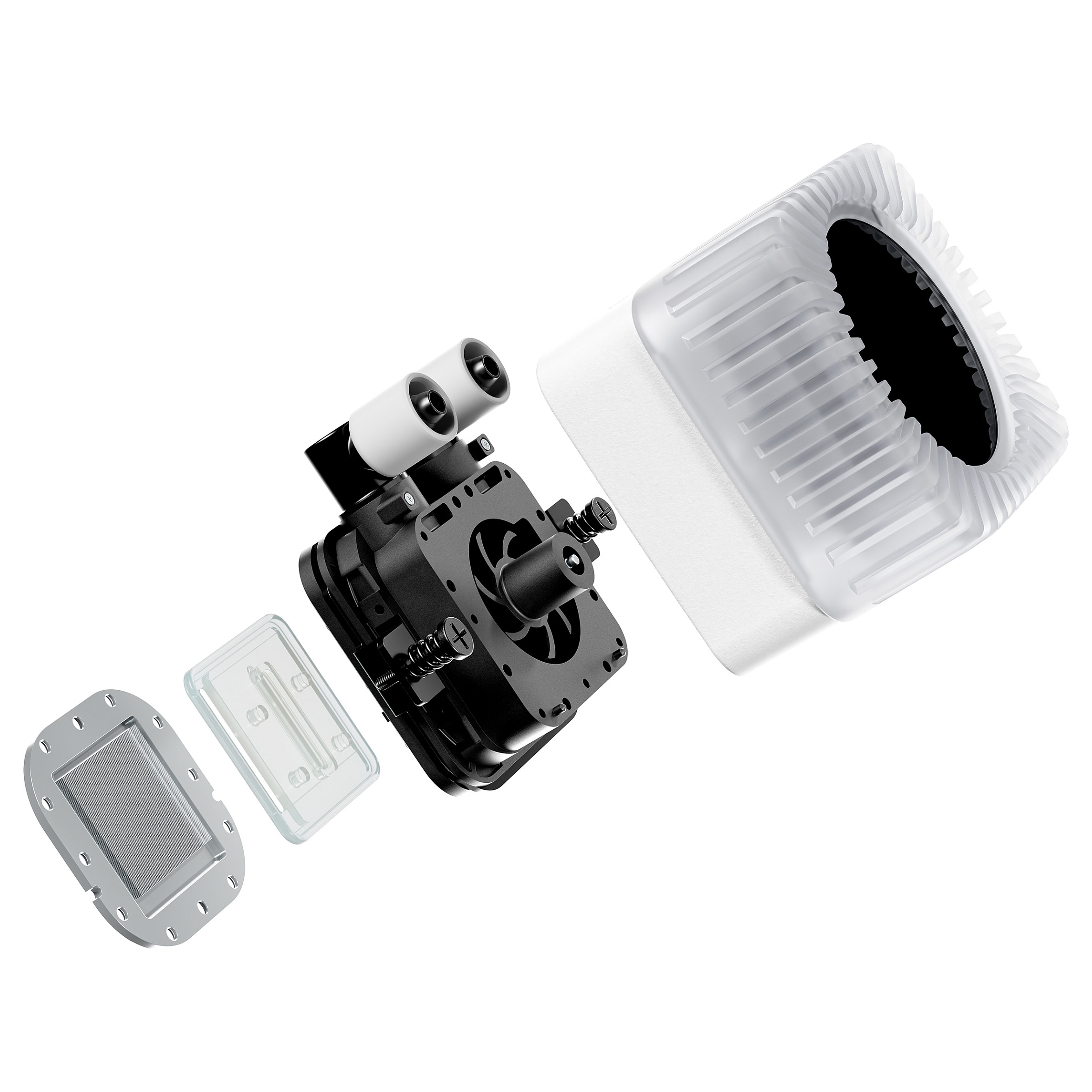 Ftohës për Procesor be quiet! LIGHT LOOP 360mm LCD / AIO / 360mm / 3x120mm / ARGB / LCD - Bardhë - 3