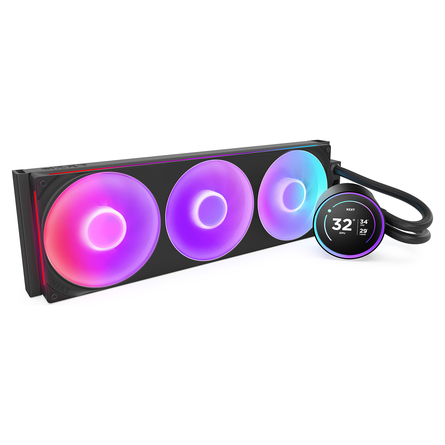 Ftohës për Procesor NZXT Kraken Elite 420 RGB / 420mm / AIO / RGB / LCD - Zezë - 13