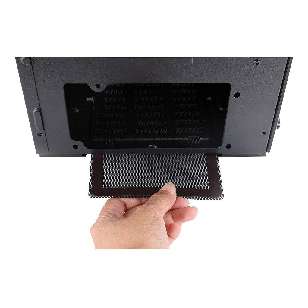 Kasë PC Inter-Tech S-3906 Renegade / Midi Tower / ATX / 1x 120mm RGB Fan / Tempered Glass - Zezë - 10