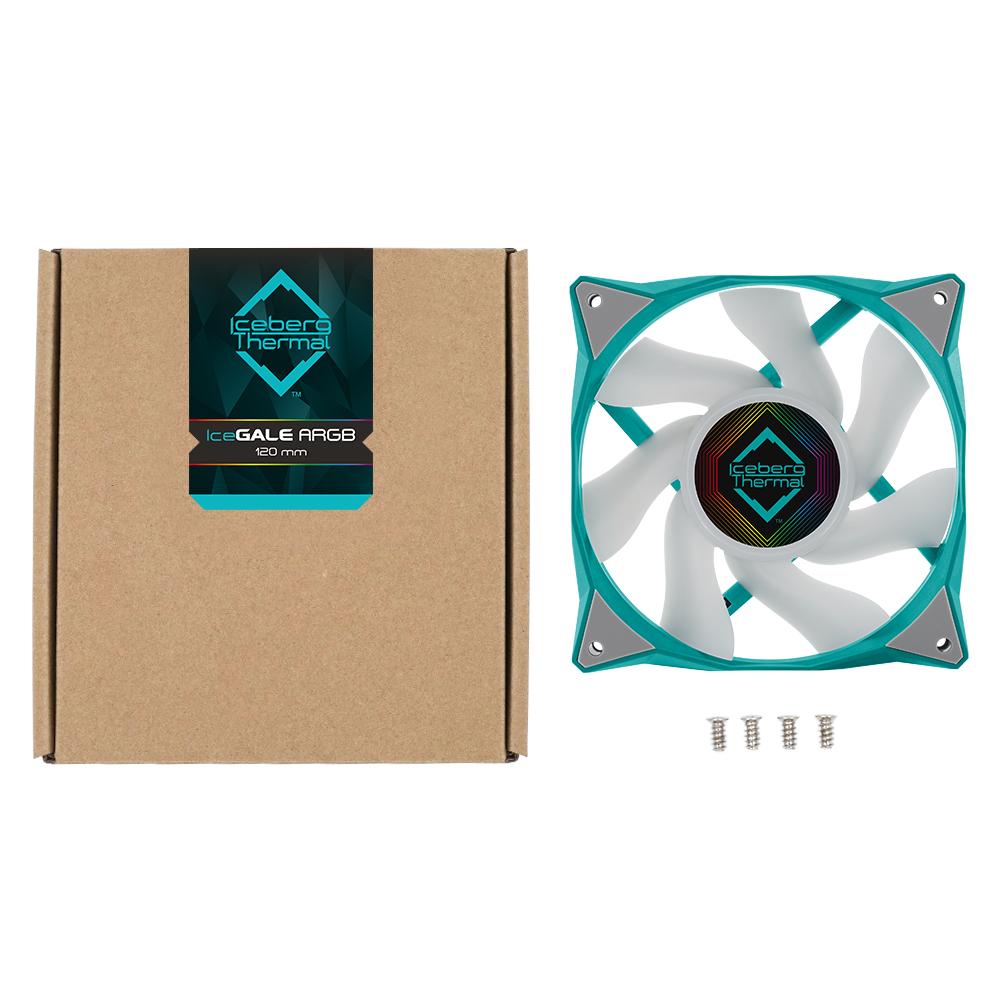 Ftohës për Kasë Iceberg Thermal IceGALE ARGB / 120mm / 500-2200 RPM - Gjelbër - 3