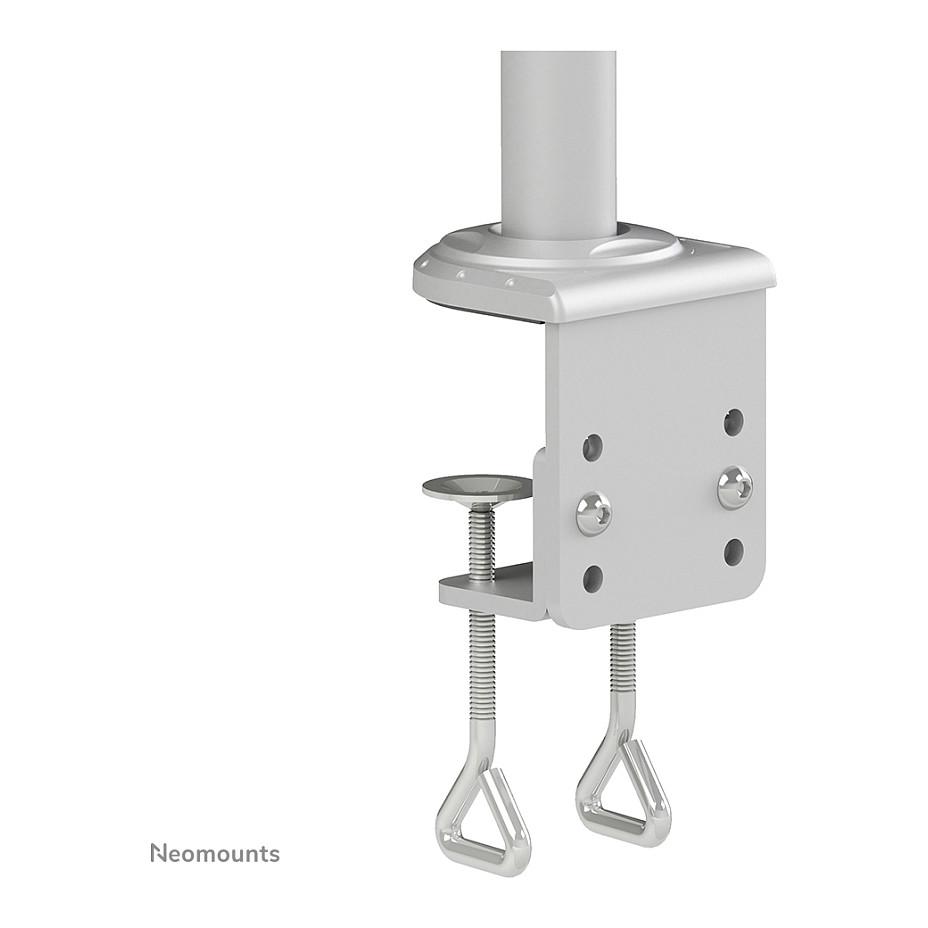 Mbajtëse për Monitor Neomounts / 2 Monitorë / 14"-27" / 6kg për Monitor / VESA 75x75-100x100 / Full Motion / Tavolinë - Argjend - 6