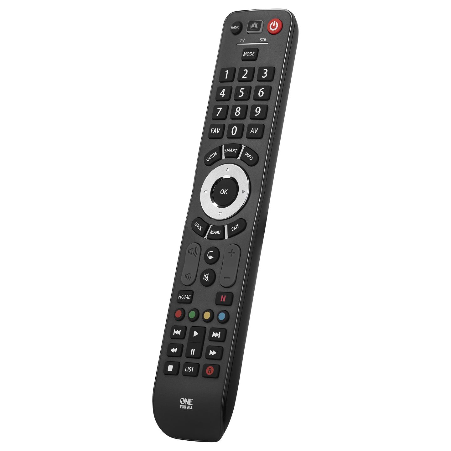 Telekomandë universale One For All Advanced Evolve 2, për TV dhe Set-Top Box, IR - 2