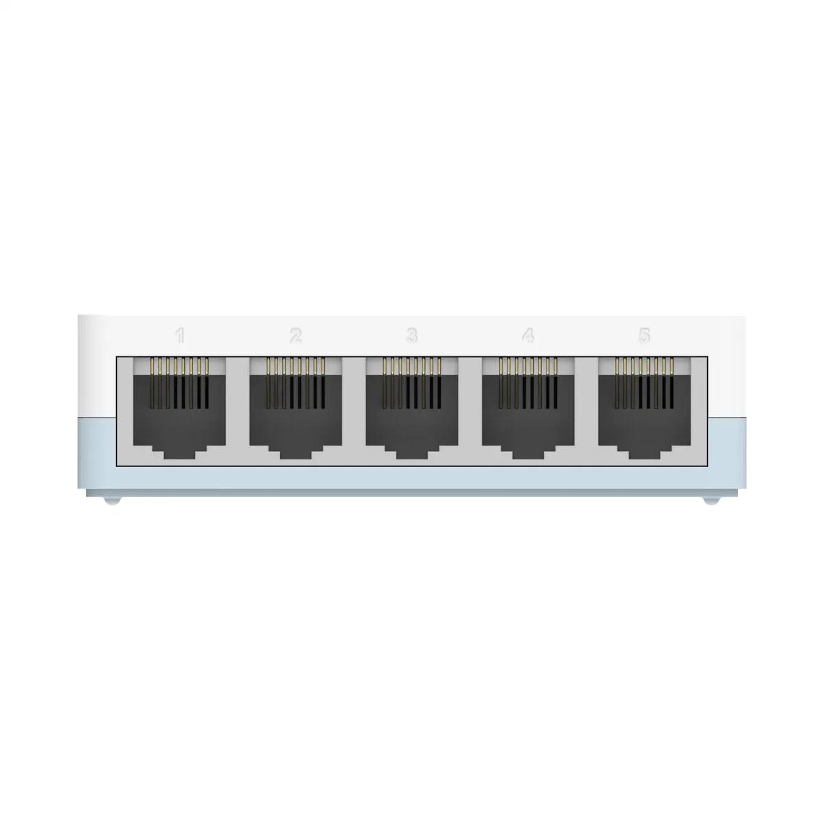 Switch D-Link DES-1005C/V/E, 5x Fast Ethernet RJ45, 10/100Mbps, 1Gbps, UnManaged - Bardhë/Blu