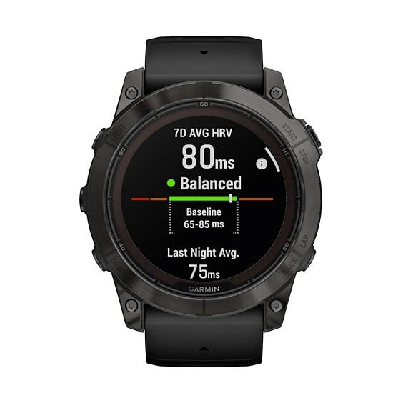 Orë e mençur Garmin fēnix 7X Pro Sapphire Solar Edition / 010-02778-11 / 51mm / MIP 1.4" / Power Sapphire / GPS Multi-Band / Bluetooth / Wi-Fi / ANT+ / 32GB / 10 ATM - Gri/Zezë - 6