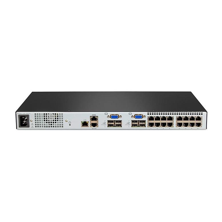 KVM Switch Vertiv Avocent AV3216-001, 16 porta, KVM over IP, 2 përdorues lokalë, 1 përdorues në distancë, Rack 1U - Zezë - 4