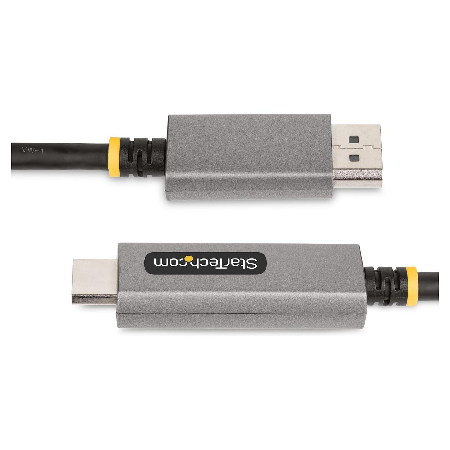 Kabllo DisplayPort StarTech.com 133DISPLAYPORTHDMI21 / DisplayPort në HDMI / 2m / DisplayPort 1.4 / HDMI 2.1 / 8K 60Hz / 4K 144Hz - Argjend - 4