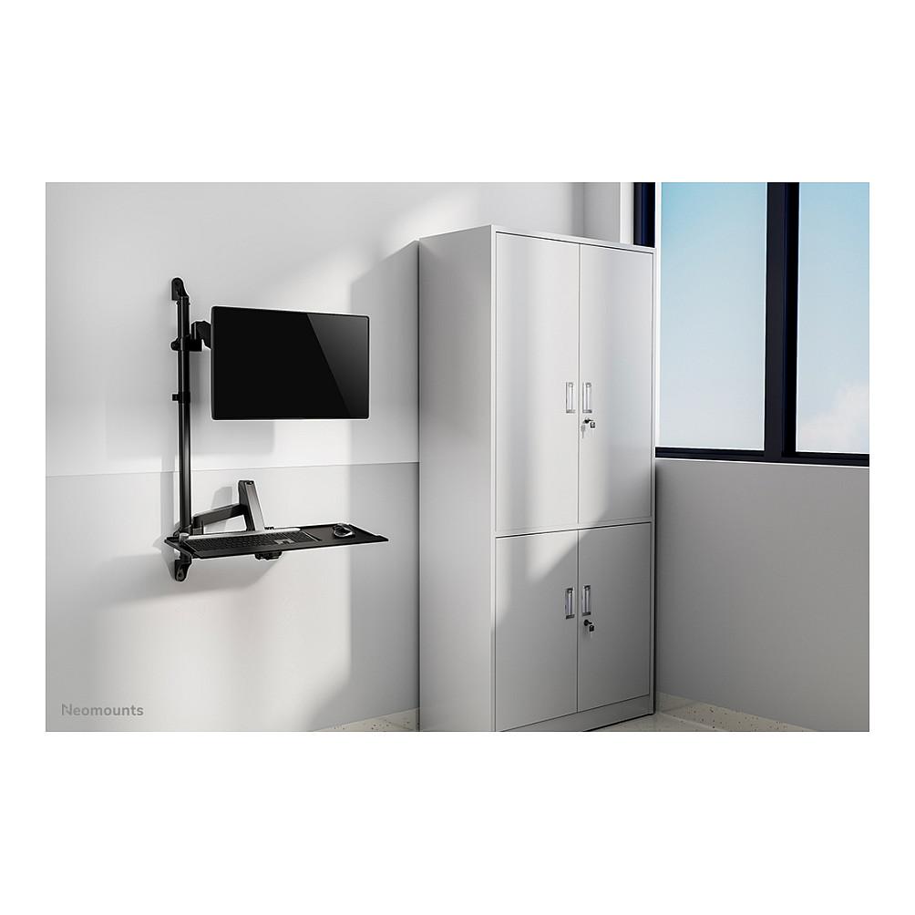 Workstation Muri për Monitor Neomounts WL90-325BL1 / 1 Monitor / 17"-32" / 9kg / Gas Spring / Rregullim Lartësie 44-95cm / Tilt ±35° / Swivel ±90° / Rotacion ±180° - Zezë - 14