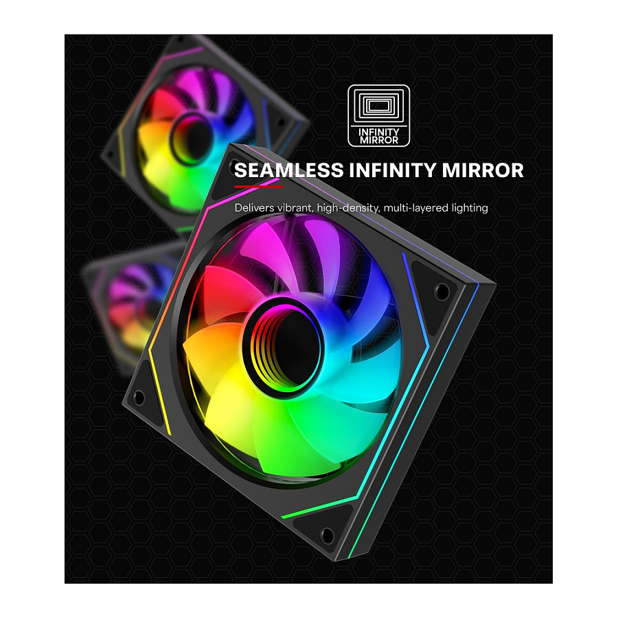 Ftohës për Kasë Xilence Gaming Series XPF120UR.ARGB / 120mm / 500-1800 RPM / ARGB / PWM – Zezë - 9