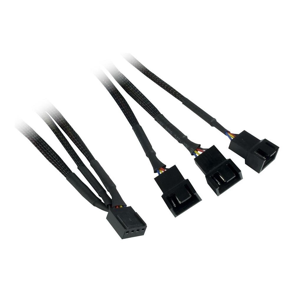 Ftohës për Kasë Inter-Tech Argus RS-04, 3x 120mm, PWM, 1200 RPM, RGB, shirit LED 50 cm - Zezë - 3