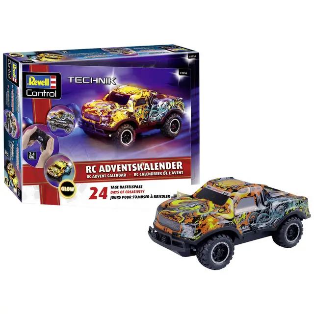 Lodra Revell RC Advent Calendar Christmas Driver, Radio-Controlled Car, 1:22, 2.4 GHz, LED, 6+ - Mix - 2