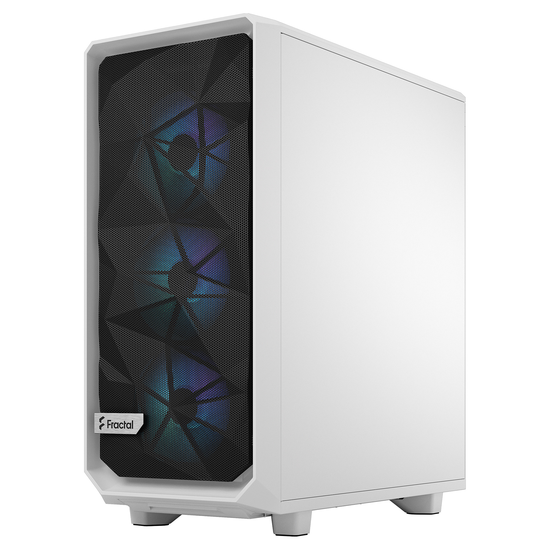 Kasë PC Fractal Design Meshify 2 Compact RGB / Mid Tower / ATX / 3x 120mm + 1x 120mm RGB Fan / Tempered Glass - Bardhë - 10