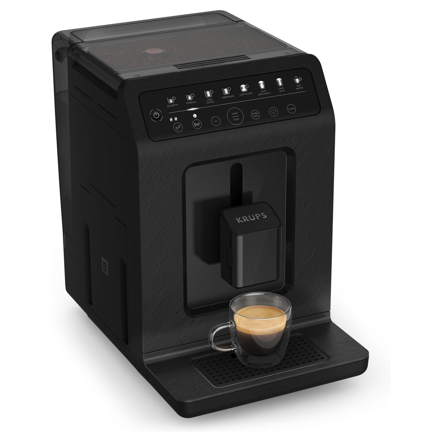 Aparat për Kafe Krups Evidence Eco-Design EA897B, 1450 W, 15 bar, 2.3 L, One Touch Cappuccino – Zezë - 4