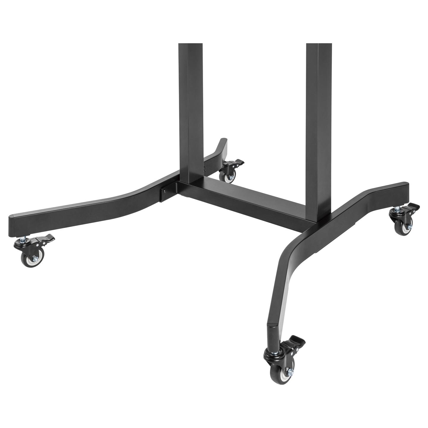 Mbajtëse për TV Equip 650633 , 55–100" , deri 120kg , stativ mobil , me rrota , lartësi e rregullueshme , motorike , VESA 200x200–800x600 - Zezë - 4
