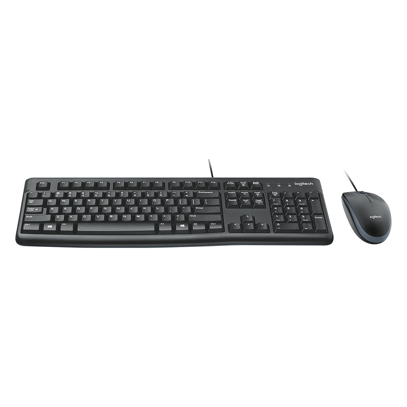 Combo (Tastierë & Maus) Logitech MK120, USB, Full Size, QWERTY US International, 1000 DPI, 3 Butona - Zezë - 4