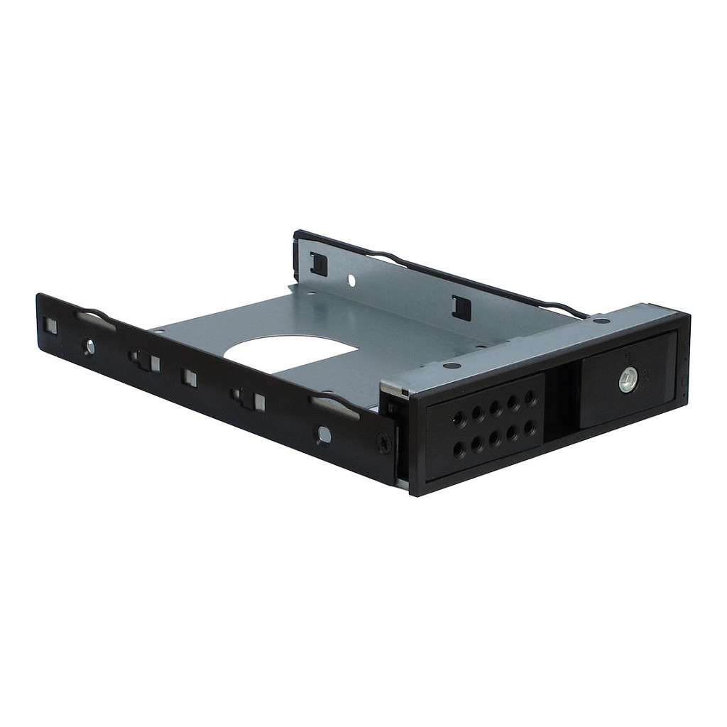 Kasë PC Inter-Tech IPC SC-4004 / USFF / Mini-ITX / 4x Hot-Swap 2.5"/3.5" / 1x 120mm Fan - Zezë - 8