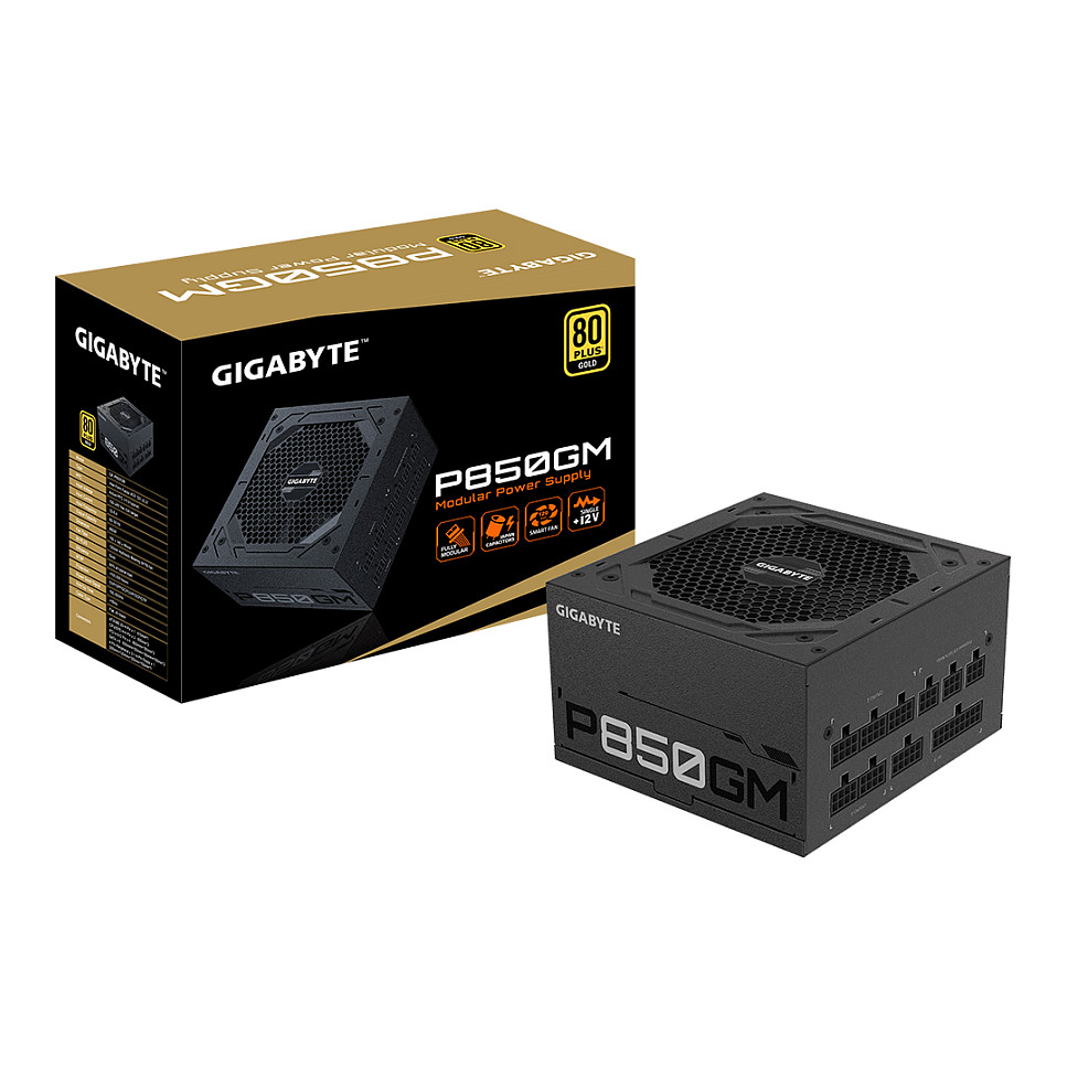 Furnizues Energjie Gigabyte P850GM / 850W / ATX / 80 PLUS Gold / Fully Modular - Zezë - 7