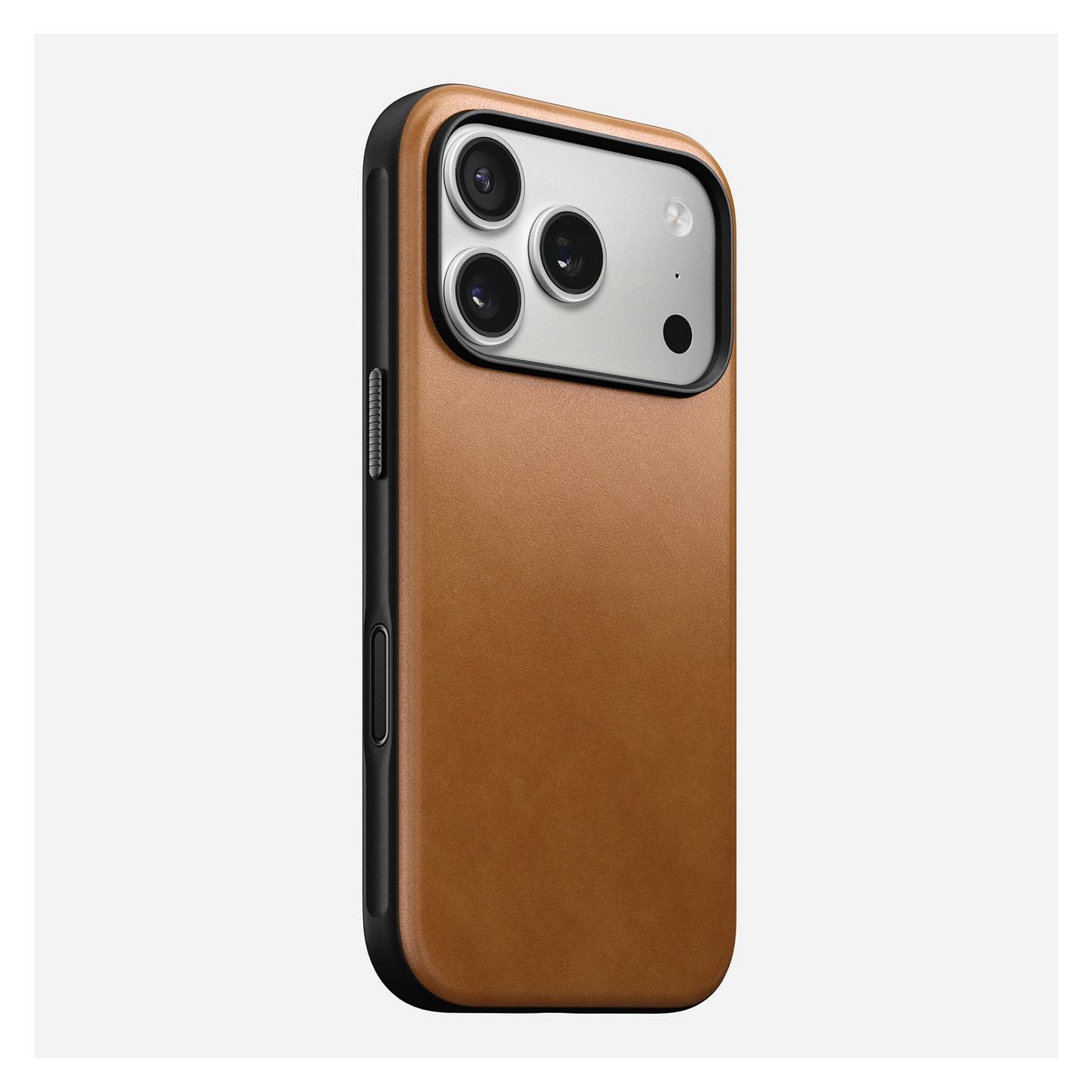 Aksesorë për telefon Nomad Modern Leather / Case / MagSafe / Qi2 / iPhone 17 Pro - Kafe - 2