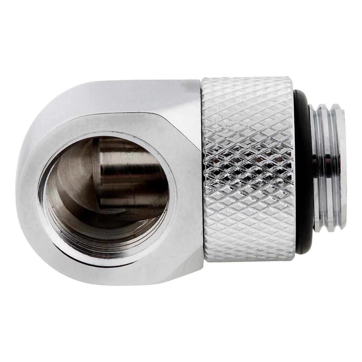 Aksesor për Ftohës Corsair Hydro X Series XF 90° Rotary Adapter / G1/4" / 2 copë / Custom Watercooling – Krom - 2