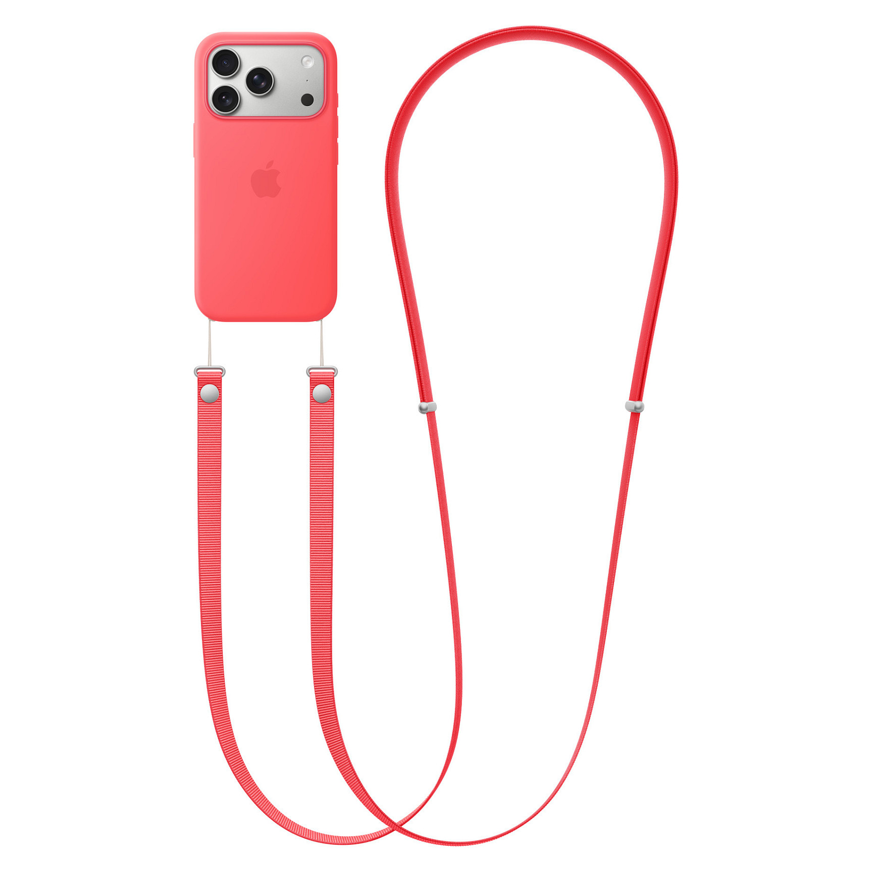 Apple Crossbody Strap – Bright Guava - 2