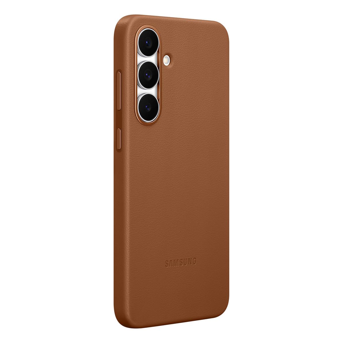 Case për Telefon Samsung Galaxy S25 FE Kindsuit EF-VS731PAEGWW, Material Vegan, Mikrovelur - Kafe - 3