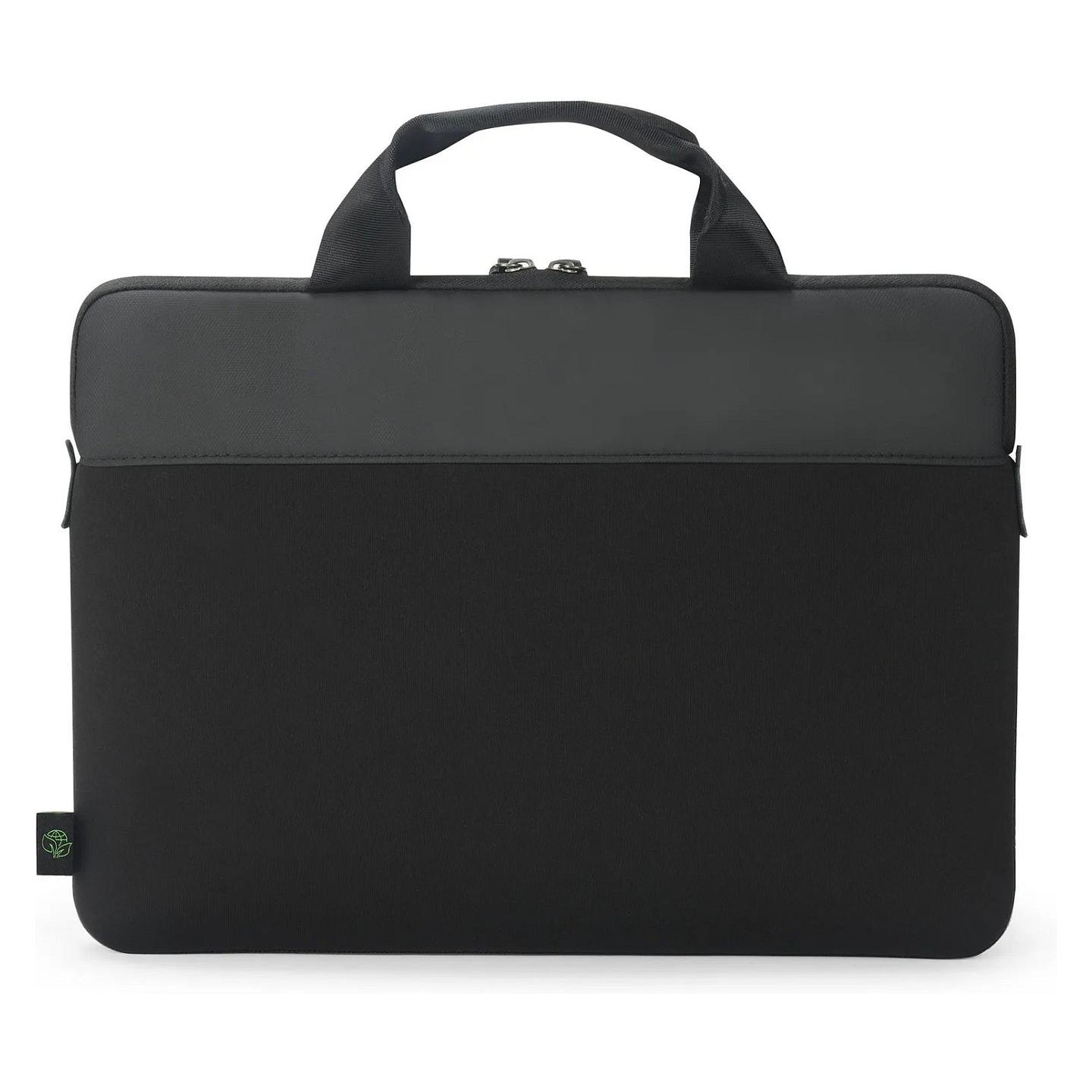 Çantë për Laptop DICOTA Sleeve Plus FIVE, 14", Neopren i ricikluar, Xhep për aksesorë, 0.3 kg - Zezë - 2