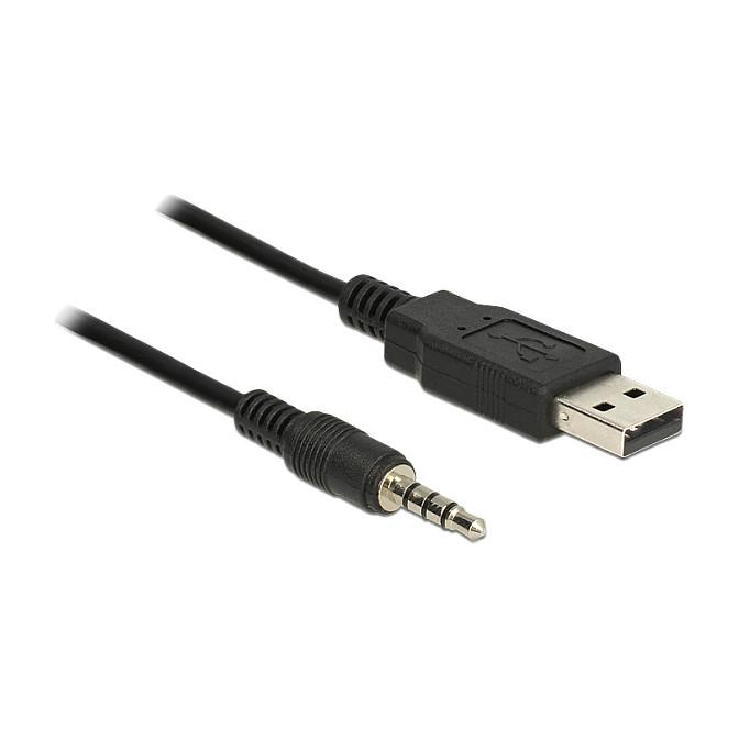 Konvertues USB DeLOCK 83778, USB-A në Serial TTL, 3,5 mm, 4-pin, 5 V, 1,8 m