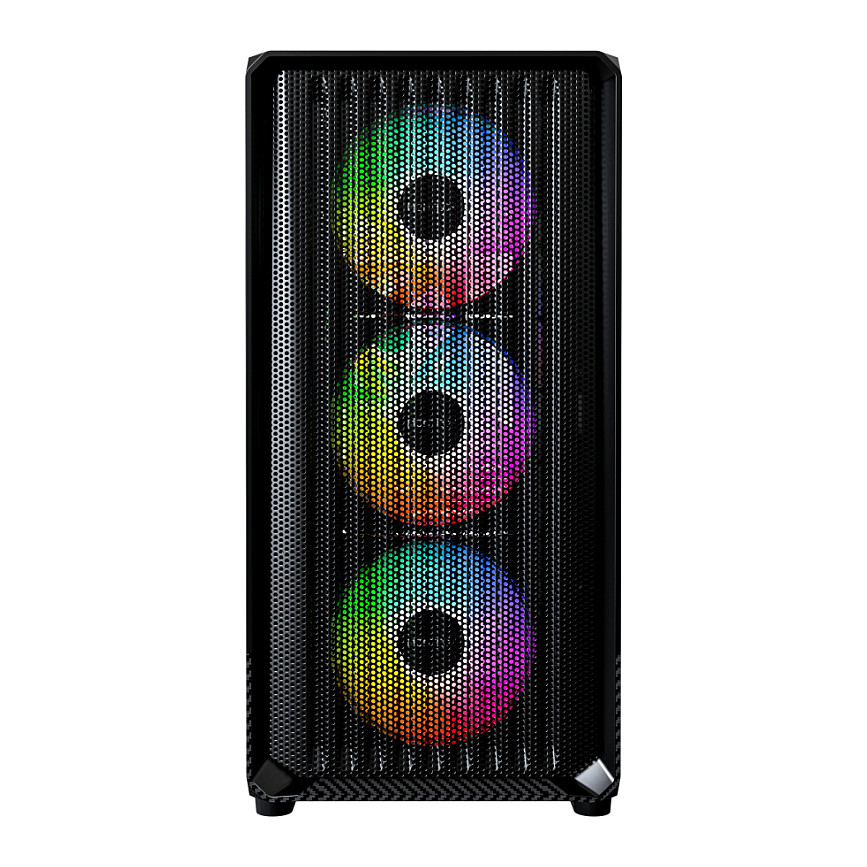 Kasë PC Montech X5M / Micro Tower / Micro-ATX + Mini-ITX / 3x 120mm + 1x 120mm ARGB Fan / Tempered Glass - Zezë - 6