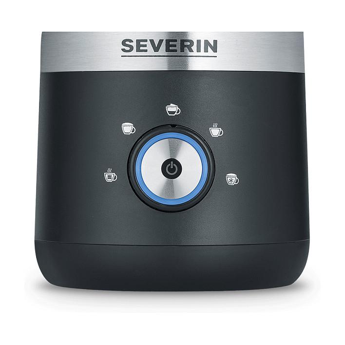 Shkumëzues dhe Ngrohës Qumështi Severin SM 3588, 550W, 300ml, Shkumëzim i Ftohtë dhe i Ngrohtë, 5 Programe - Argjend/Zezë - 3