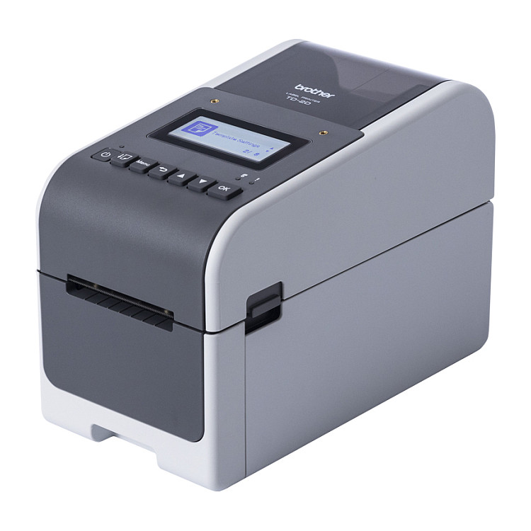 Printer Etiketash Brother TD-2320DSA203 / Direkt Termal / 203 × 203 DPI / 152 mm/s / Wi-Fi, Bluetooth, Ethernet, USB & RS-232 – Zezë/Hiri - 4