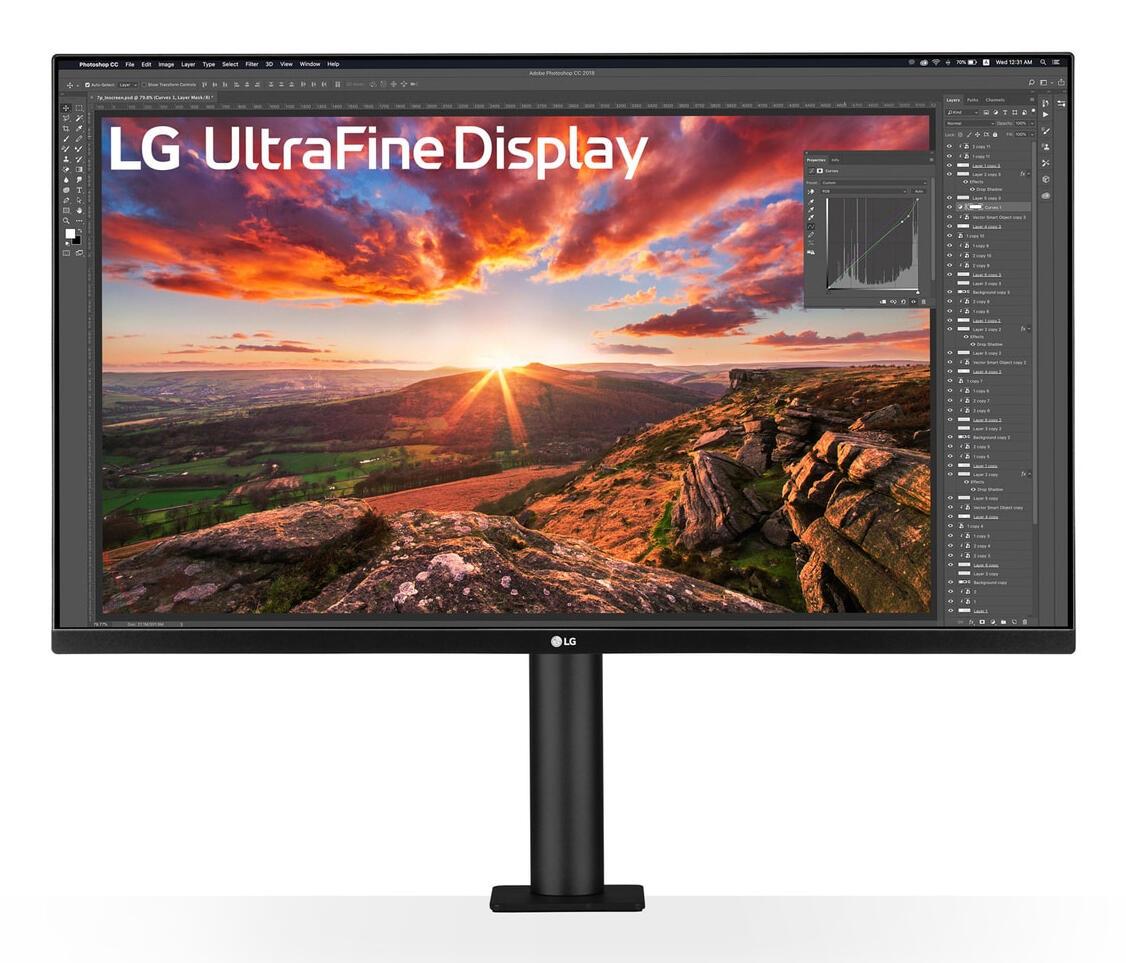 Monitor LG 32UN880K-B / 31.5" / UHD IPS / 60Hz / 5ms / HDMI+DisplayPort+USB-C - Zezë - 2