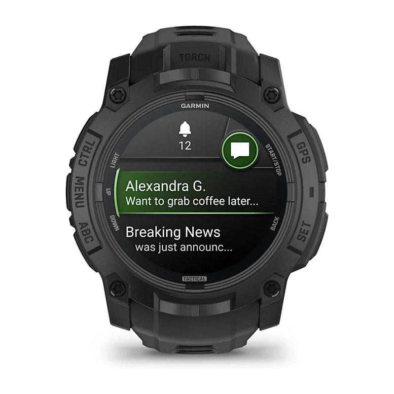 Orë e Mençur Garmin Instinct 3 Tactical Edition, 50mm, AMOLED 1.3", GPS, Bluetooth, 10 ATM - Zezë - 12