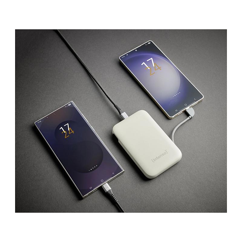 Powerbank Intenso S10000, 10000mAh, 20W, USB-C, Kabllo USB-C e Integruar, Power Delivery 3.0, LCD – Bezhë - 11