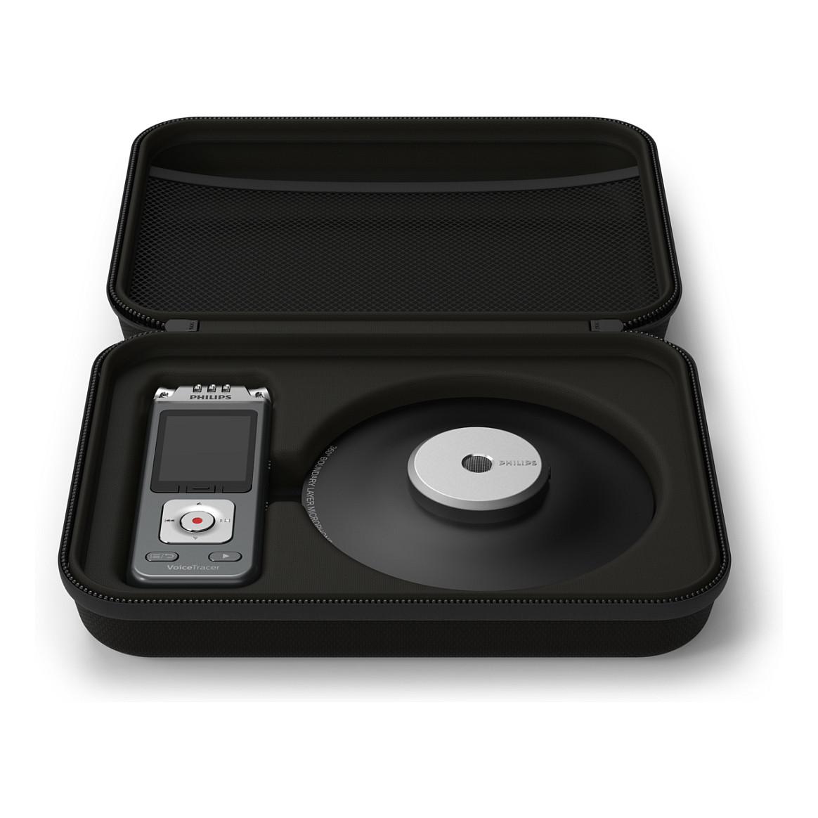 Diktafon Digjital Philips VoiceTracer DVT8115, 8GB, Ekran LCD 2", Wi-Fi, Mikrofon Konferencash 360°, USB-C - Hiri - 8