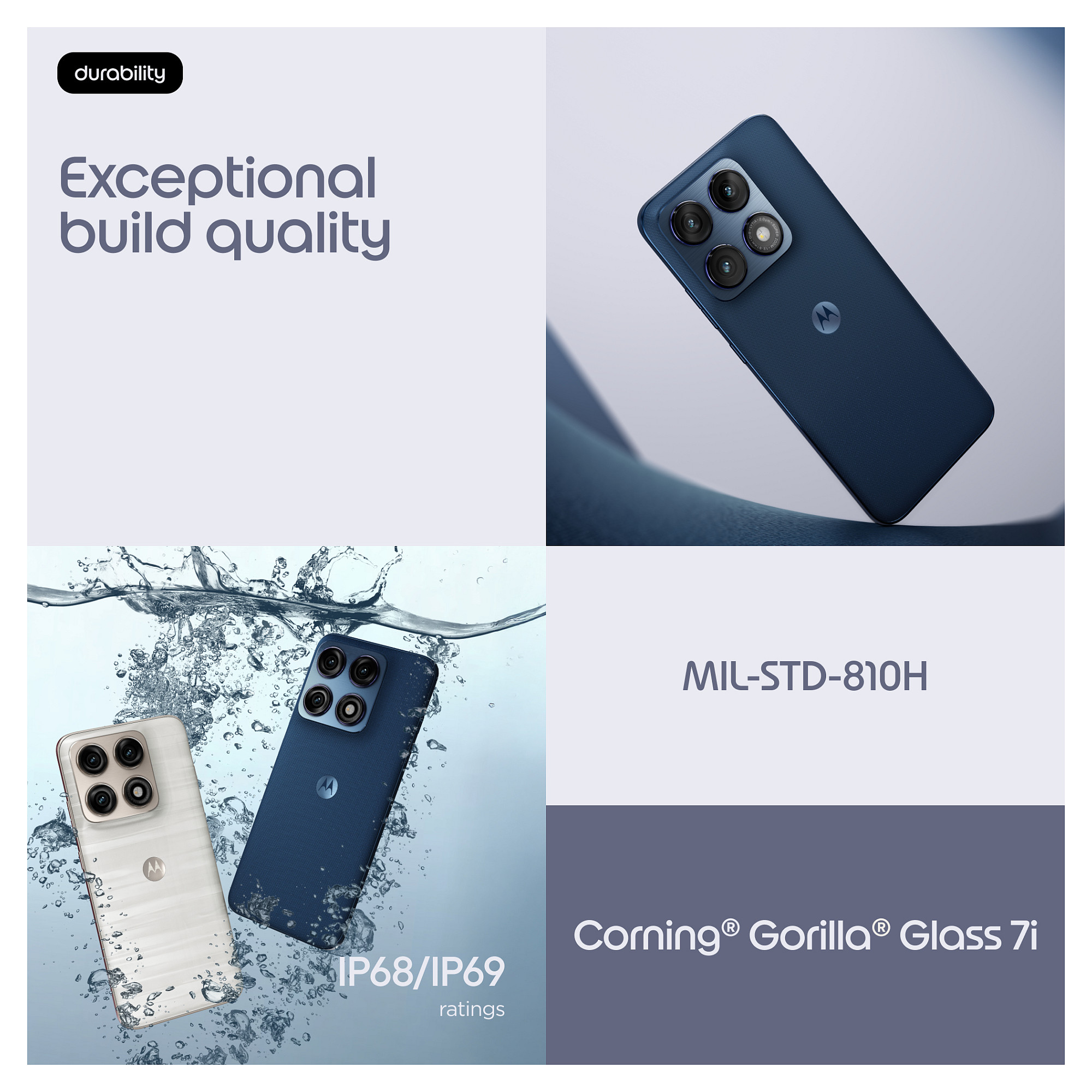 Telefon Android Motorola edge 70 pro / Extreme AMOLED 144Hz / 8GB / 256GB / 5G - Blu e Errët - 8