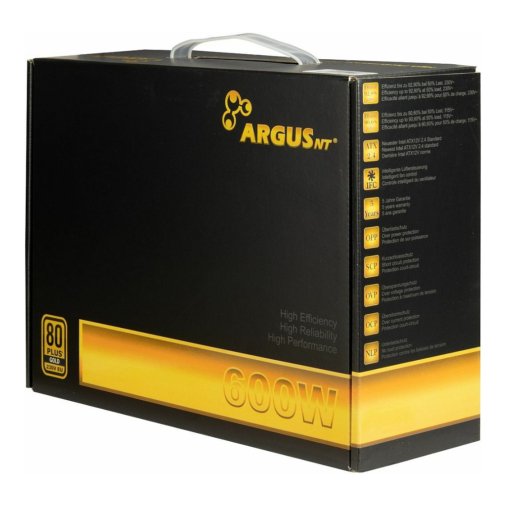 Furnizues Energjie Inter-Tech Argus GPS-600 / 600W / ATX / 80 PLUS Gold / Non Modular – Zezë - 5