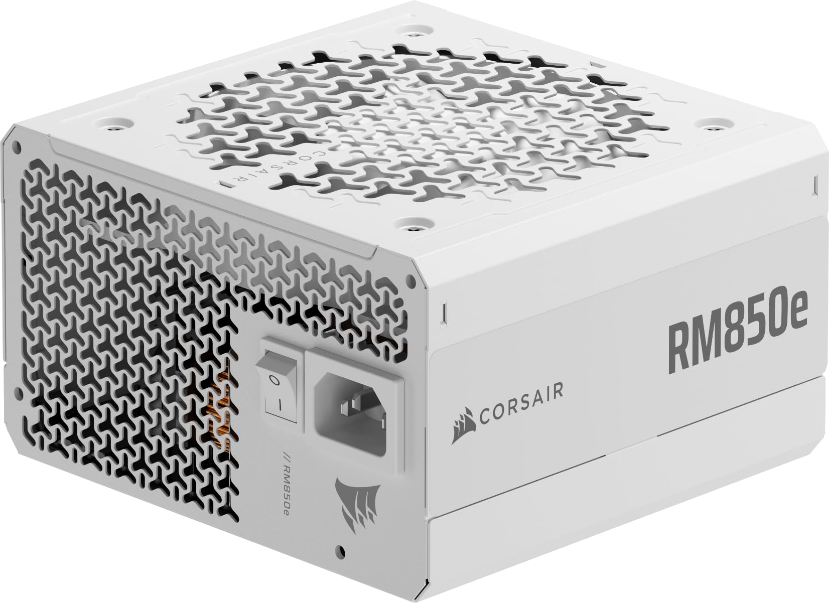 Furnizues Energjie Corsair RM850e / 850W / Cybenetics Platinum / ATX 3.1 / PCIe 5.1 / Fully Modular - Bardhë