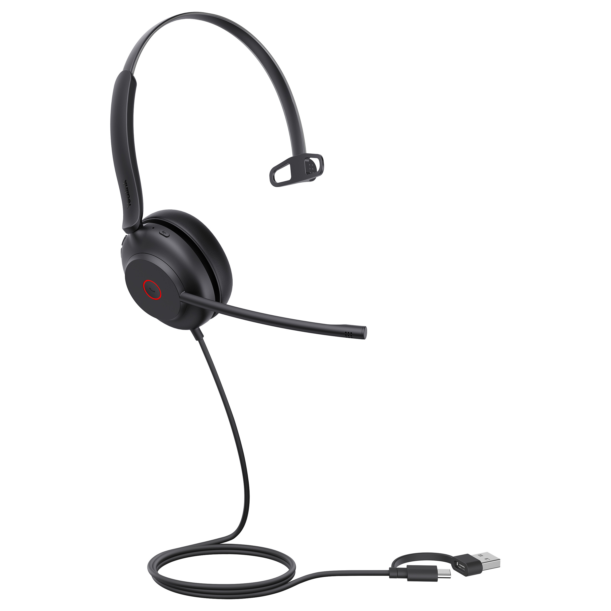 Kufje me kabllo Yealink UH35 Mono UC / USB-C & USB-A / Noise Cancelling - Zezë - 3