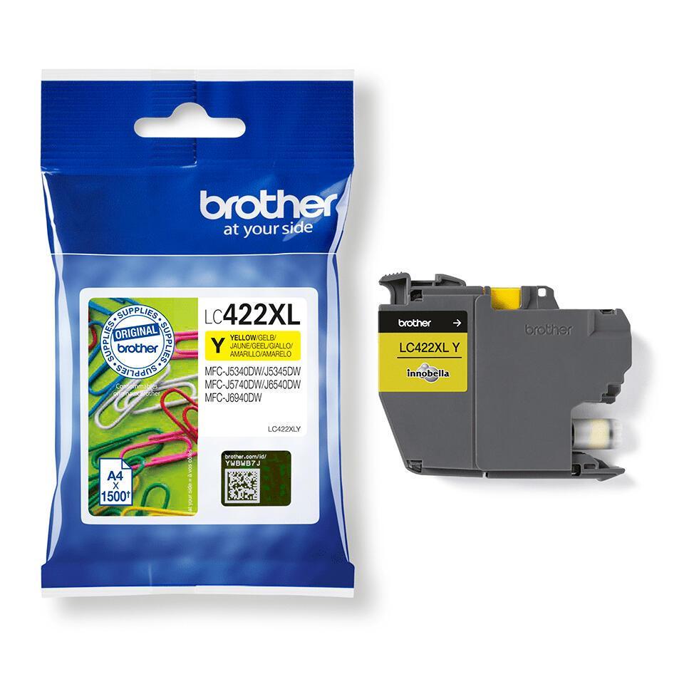 INK Brother LC-422XLY / 1500 faqe / XL - Verdhë - 2