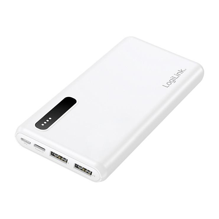 Powerbank LogiLink PA0311W / 8.000mAh / 12W / 2x USB-A / Li-Po - Bardhë - 3