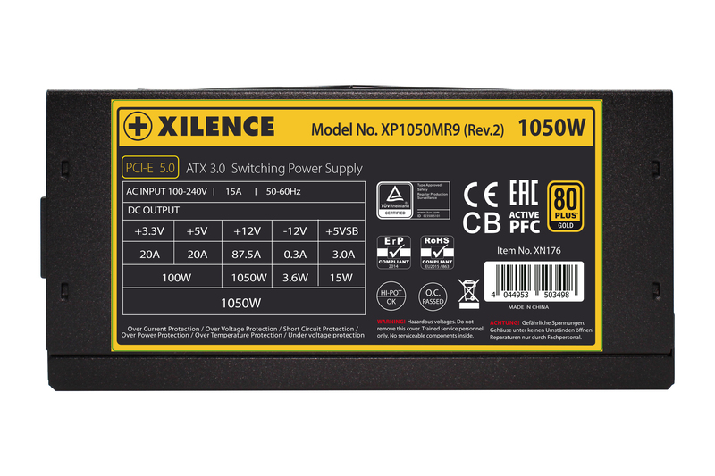 Furnizues Energjie Xilence Performance X+ XP1050MR9.2 / 1050W / ATX 3.0 / 80 PLUS Gold / Fully Modular - Zezë - 3