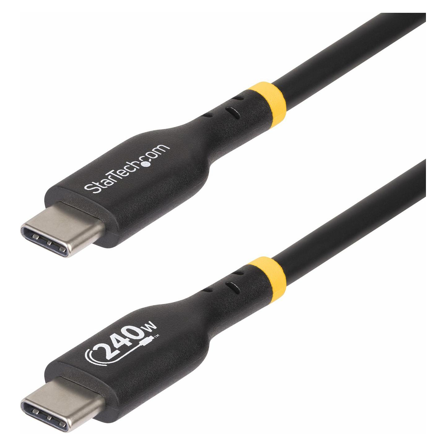 Kabllo USB StarTech.com USB2EPR1M / USB-C në USB-C / 1m / USB 2.0 / 240W / 5A - Zezë
