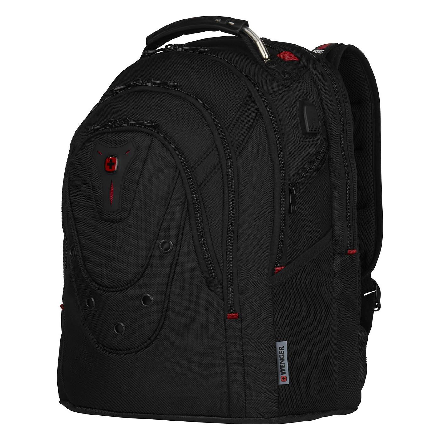 Çantë shpine për Laptop Wenger Ibex Ballistic Deluxe, 14–16 inç, 26 L – Zezë - 5