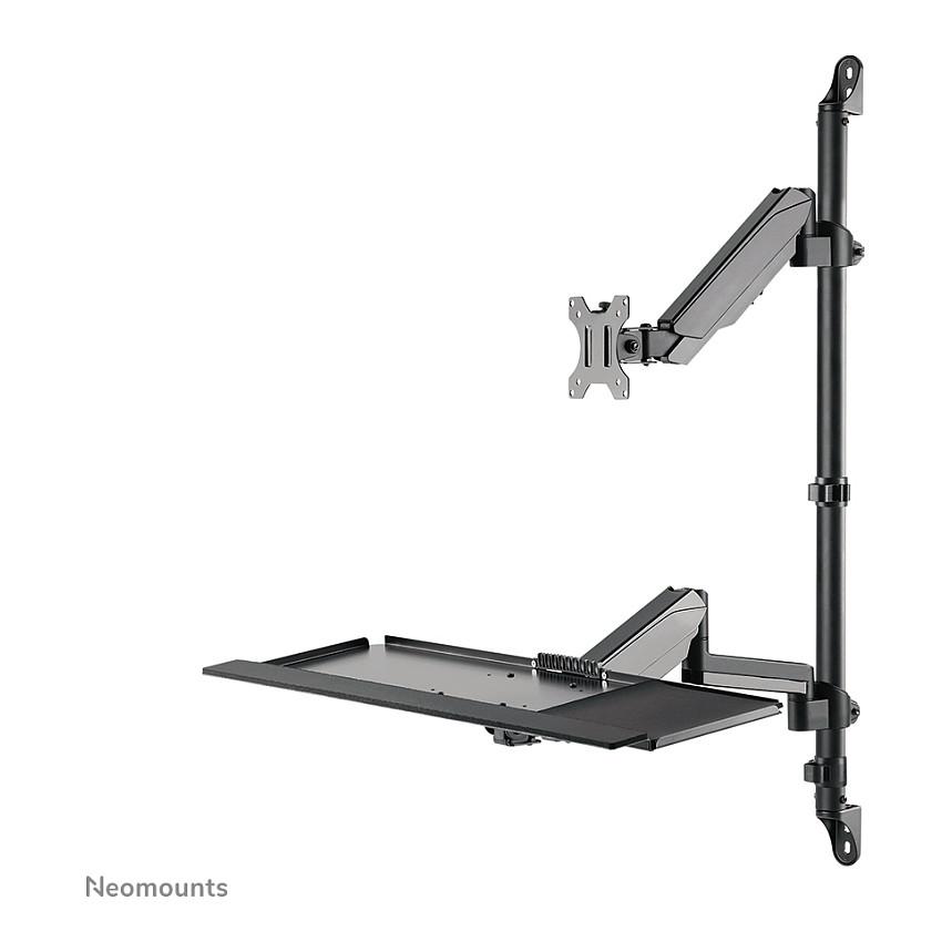 Workstation Muri për Monitor Neomounts WL90-325BL1 / 1 Monitor / 17"-32" / 9kg / Gas Spring / Rregullim Lartësie 44-95cm / Tilt ±35° / Swivel ±90° / Rotacion ±180° - Zezë - 13